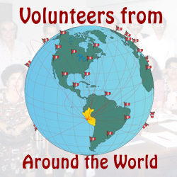 Volunteers around the world